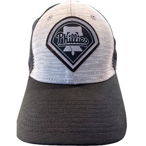 New Era 9Forty Philadelphia Phillies Snap Back Cap Hat Gray Black MLB Baseball